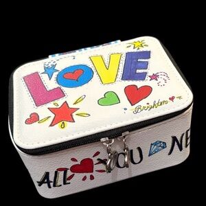 ❤️BRIGHTON LEATHER JEWELRY BOX: L❤️VE IS ALL YOU NEED-NWOT